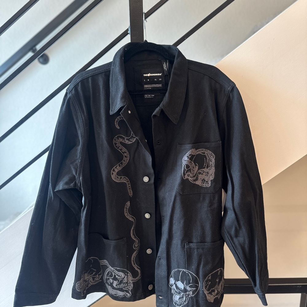 The Hundreds Black Button-Up Jacket